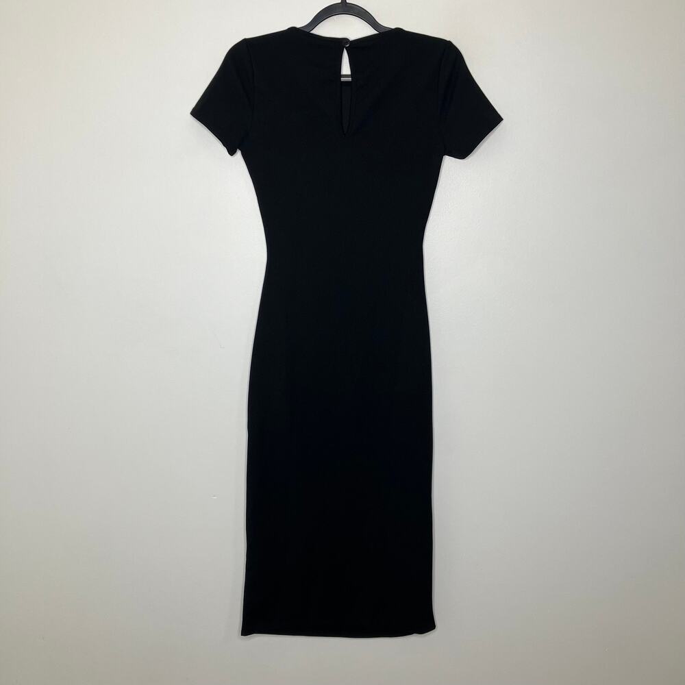 NWT LONG TALL SALLY LTS Tall Black Twist Midi Dress 4 - Picture 3 of 6